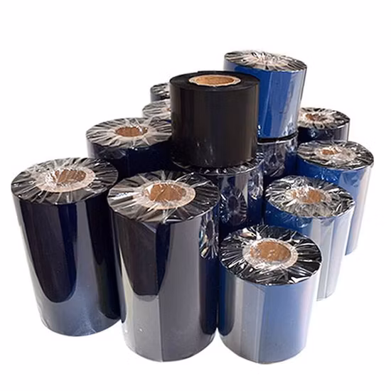 110mm * 300m 색상 빨간색 흰색 검정색 인쇄 프리미엄 왁스 수지 바코드 TTR Tto 잉크 라벨 열전 사 프린터 리본