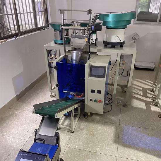 자동 패스너 하드웨어 나사 볼트 손톱 가구 피팅 플라스틱 앵커 예비 부품 팩 포장 계산 자루에 넣기 권투 혼합 포장 기계